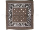 BA-071 Bandana Kopftuch paisley dunkelbraun