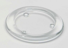 UNTERSETZER GLAS RUND 11CM] F.KERZE 8CM]