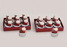 TEELICHT-SET 6TGL STIEFEL 2-F.SORT.4X4CM