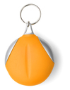 Schluesselanhaenger 'Clear', Farbe: Orange, Groesse: 7 x 5,4 x 1,7 cm