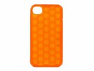 Design Cover Schale IPhone 4 transparent orange