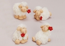 DEKO-SCHAF TON/KUNSTFASER M.BLUME S.CA.6CM