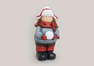 WINTERKIND M.TEX.MUETZE ROT/GRAU POLY 46CM