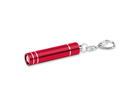 Taschenlampe aus Metall mit Schluesselanhaenger. Durch herausziehen des Kopfes verwandelt sie sich in eine Tisch- oder Haengelampe. Incl. Knopfbatterien (4x).