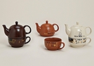 TEEKANNEN-SET MIT TASSE KERAMIK 3-FACH SORT.
