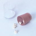 Leder-Würfelbecher nat. 5 cm+6 Würfel, 1Set