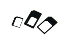 Adapterset (3 in 1) von Micro-Nano-SIM auf SIM black