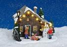 MINIATUR-HAUS M.LED BEL.POLY 18X16X16CM