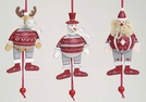 WEIHNACHTS-HAMPELMANN-FIGUREN HOLZ SORT.14CM