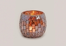 WINDLICHT GLAS MOSAIK BRAUN 9X9CM