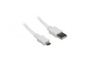 Datenkabel flach (USB) für micro USB white