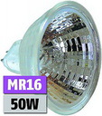Halogen-Spiegellampe MR16, 50mm Ø, 12V/50W, 12° Spot