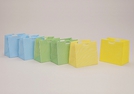 GESCHENKTUETE KARO/STREIFEN KUNSTS.14X9X13CM