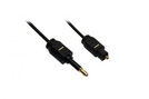 Lichtwellenleiterkabel (Ø 2,2 mm) Toslink (St.) - 3,5 mm (St.) 1,0 m black
