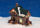 WINDLICHT BLOCKHAUS PORZELLAN 15X11X13CM