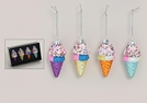 WEIHNACHTSHAENGER EIS GLAS 4-F.S.9CM