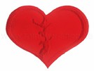 P-125 Aufnäher Patch Broken Heart