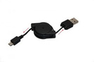 Datenkabel (USB) für micro USB aufrollbar black