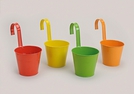 TOPF METALL Z.H. 4-FACH SORT. 16CM }