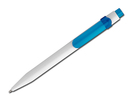 Kunststoffkugelschreiber mit blauschreibender Mine.