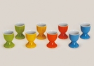 EIERBECHER PORZ.FARBIG SORT.7CM