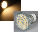 LED Strahler GU10 'H35 V2' 60 SMD LEDs, 3000k, 220lm, 120°, 230V/2,5W, warmweiß