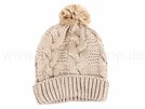 Strickmützen Mützen Mütze mit Muster m. Bommel