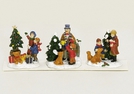 MINIATUR-WEIHNACHTSSZENE POLY SORT.7X4X7CM
