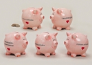 SPARSCHWEIN M.TEXT ROSA KERAMIK SORT.10X10CM