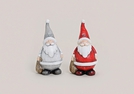 NIKOLAUS ROT/GRAU KERAMIK 2-F.S.17CM
