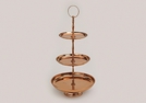 ETAGERE KUPFER M.3 ETAGEN METALL 45X25CM}