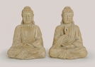 BUDDHA HOLZ-OPTIK SITZEND POLY 2-F.S.35CM