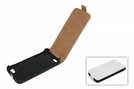 Tasche (Flip Slim) für HTC One V white