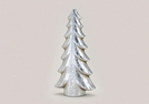BAUM AUS TON SILBER 27CM
