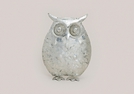 EULE ANTIK-SILBER METALL 11X5X15CM
