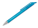 Kunststoffkugelschreiber mit blauschreibender Mine.