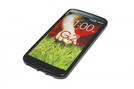 Silicon Case (Flex) für LG G2 transparent / black