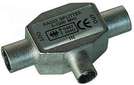 T-Adapter 2xBuchse/1xStecker Rundfür Metallausfür