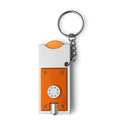 Schluesselanhaenger 'Spotlight', Farbe: Orange, Groesse: 6,8 x 2,96 x 0,83 cm
