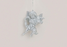 ENGEL Z.H.KUNSTSTOFF GLITTER SILBER 20CM