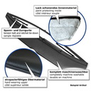 Haubenbra, Steinschlagschutzmaske für Hyundai I30, 2007- , Kunstleder schwarz