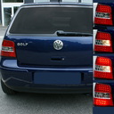 Rückleuchten, LED, VW Golf 4 Bj. 97-03, rot / chrom / rot (56200784)