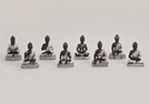 BUDDHA SITZEND A.SOCKEL 8-F.S.6CM