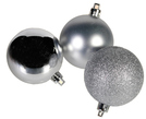 Weihnachtsbaumkugeln - silber - 8861