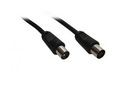 Koaxialkabel 1x Koax (St.) - 1x Koax (Bu.) (32er) 7,5 m black