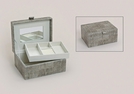 SCHMUCKKAESTCHEN PAPPE/KUNSTLEDER 21X16X10CM