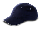 Baseball-Sandwich-Cap, 6 Panel, Farbe: Blau, Groesse: 26 x 20 cm