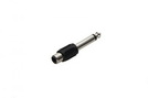 Adapter 1x Klinke (St.) (6.35) mono - 1x Cinch (Bu.) black