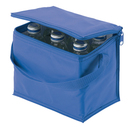 Nylon Kuehltasche"Alaska" f.6x0,5l,blau, ca. 20,5 x 13,5 x 17 cm