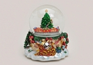 SPIELUHR/WASSERKUGEL WEIHNACHTSZUG 15X11CM}